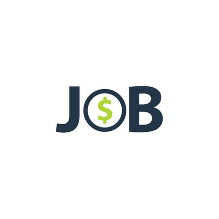 Job cost concept icon. Clipart image isolated on white backgroundのイラスト素材
