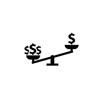 Cost Opportunity black icon. Clipart image isolated on white backgroundのイラスト素材