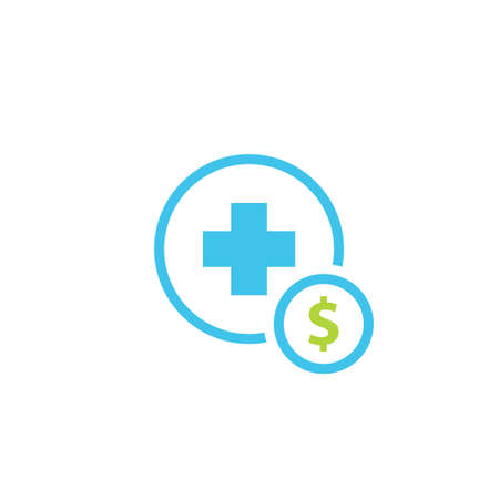 Medical cost icon. Clipart image isolated on white backgroundのイラスト素材