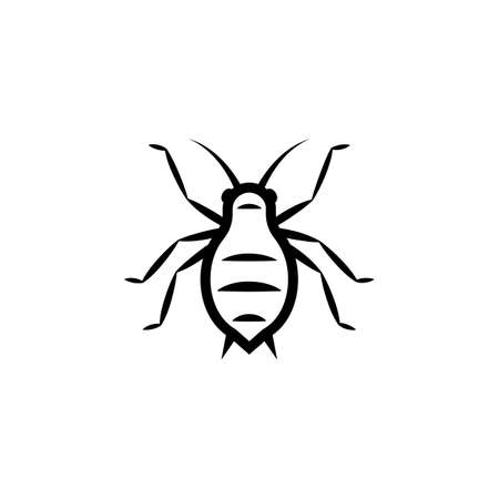 Aphid outline icon . Clipart image isolated on white backgroundのイラスト素材