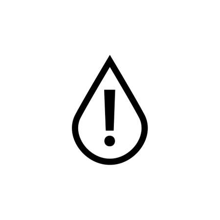 Flood sensor black and white icon. Clipart image isolated on white backgroundのイラスト素材