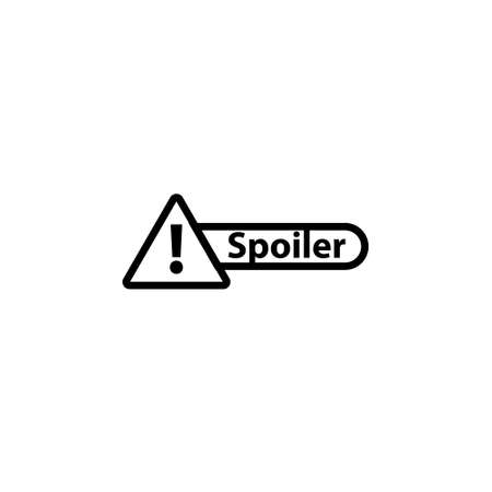 Spoiler alert icon. Clipart image isolated on white backgroundのイラスト素材