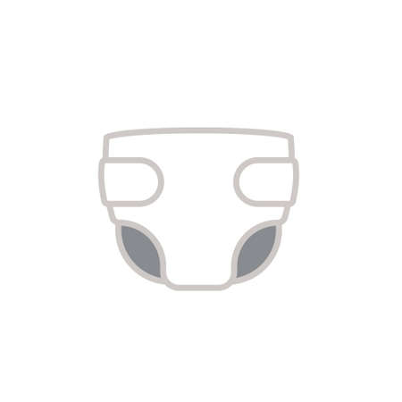 Diaper icon. Clipart image isolated on white backgroundのイラスト素材