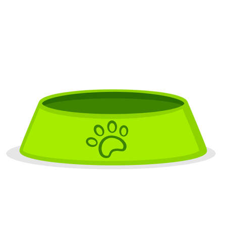 Empty dog bowl icon. Clipart image isolated on white backgroundのイラスト素材