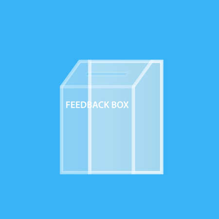Transparent feedback box icon. Clipart imageのイラスト素材