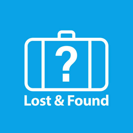 Lost and found icon. Clipart image isolated on white backgroundのイラスト素材