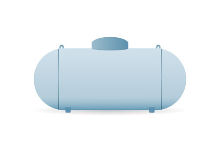 Propane gas tank icon. Clipart image isolated on white backgroundのイラスト素材