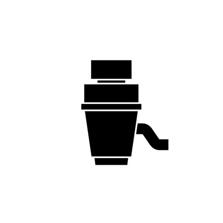 Garbage disposal unit icon. Clipart image isolated on white backgroundのイラスト素材