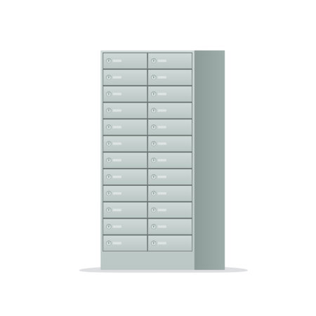 Safe Deposit Locker icon. Clipart image isolated on white backgroundのイラスト素材