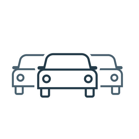 Car Fleet icon. Clipart image isolated on white backgroundのイラスト素材