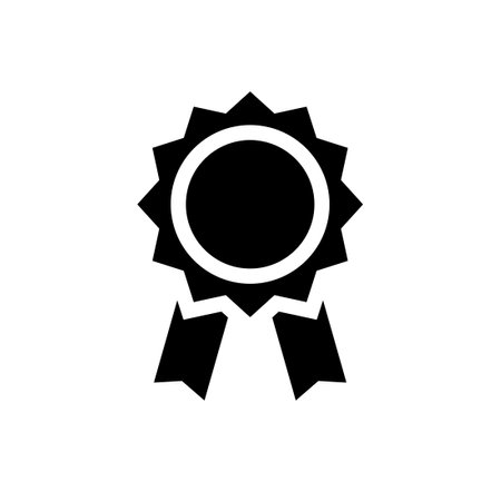 Award icon. Clipart image isolated on white backgroundのイラスト素材