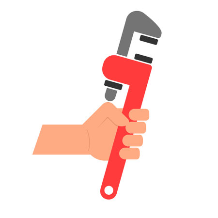 Plumbing Apprenticeship icon. Clipart image isolated on white backgroundのイラスト素材