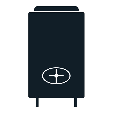 Hot liquor tank silhouette icon. Brewery clipart image isolated on white backgroundのイラスト素材