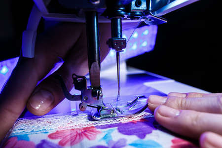 the theme of needlework sewing, dressmaking, sewing machineの写真素材