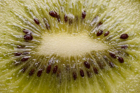 Sliced kiwi texture close upの写真素材