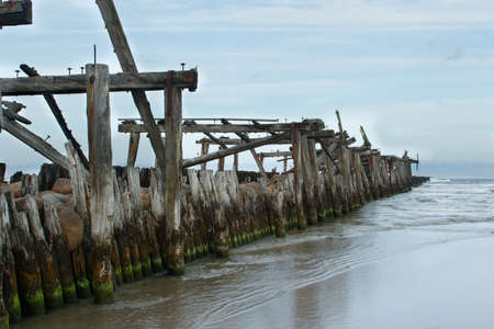 Old pier in Å ventoji on the Baltic coast