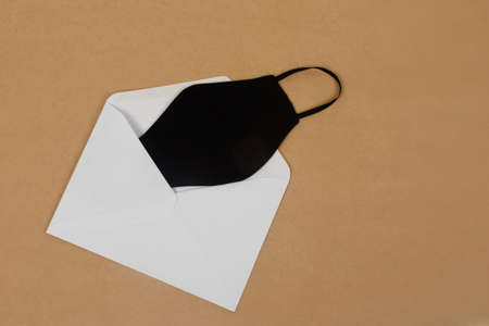 A letter to a beloved one, with a gift in a pandemic.の写真素材