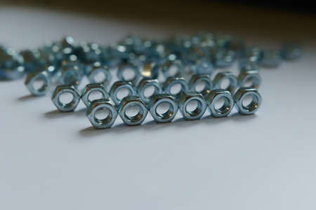 Metal internal screw on a white background. Close-up. Isolateの写真素材