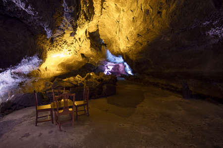 The secret of the Cueva de los verdesの写真素材