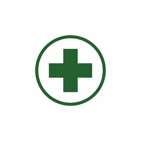First aid sign vector design isolated on white backgroundのイラスト素材