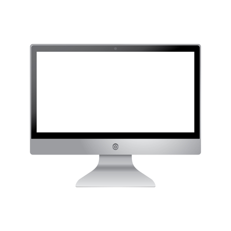 Computer monitor vector design isolated on white background .のイラスト素材