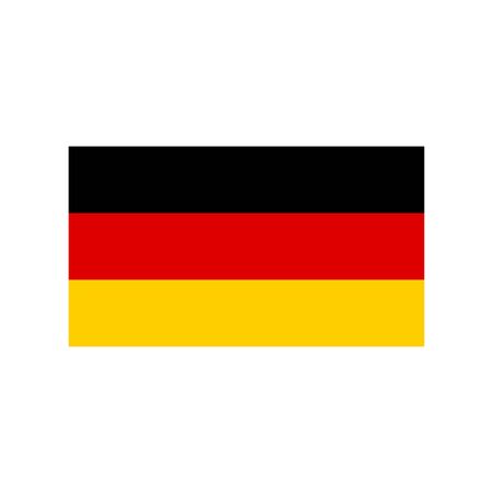 Flag of Germany. Vector design isolated on white background.のイラスト素材