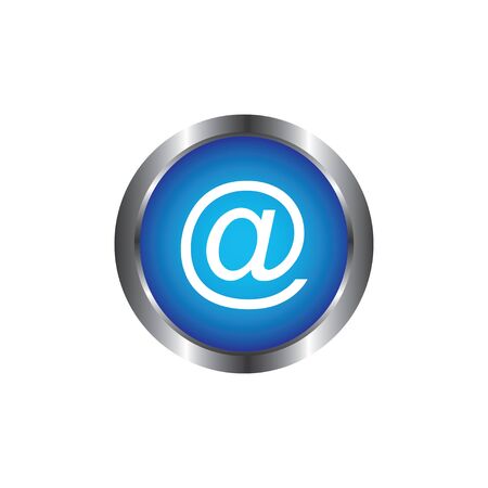 At email icon vector design isolated on white backgroundのイラスト素材