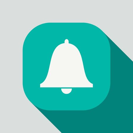 Notification icon, website notification button vector design isolated on white background. Websites  essential icon collection.のイラスト素材