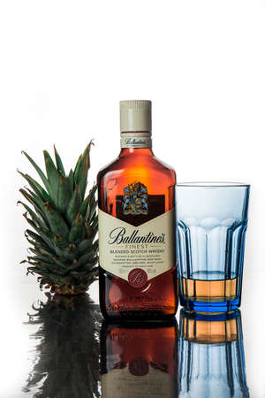 Whiskey glass bottle