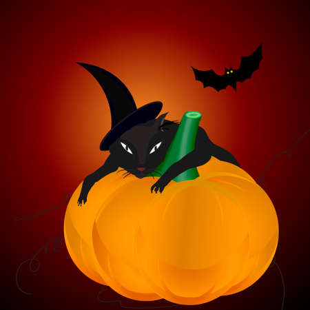 Cat's halloweenのイラスト素材