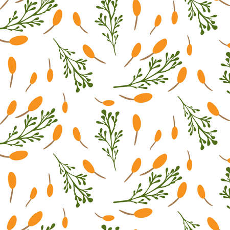 Seamless floral pattern. Vector illustration.のイラスト素材