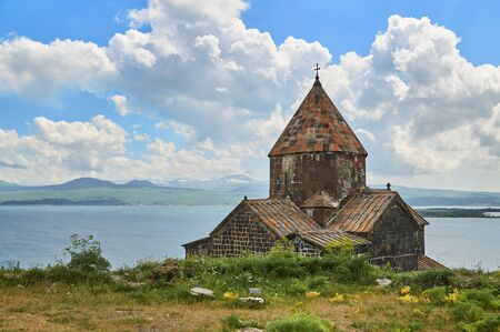 Ancient church in monastery Sevanavankの写真素材
