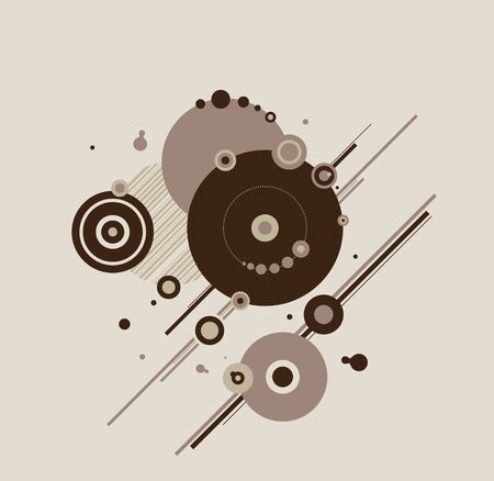 Abstract circles and linesのイラスト素材