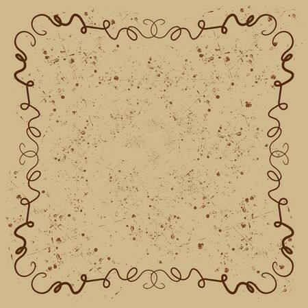 Brown squiggly backgroundのイラスト素材
