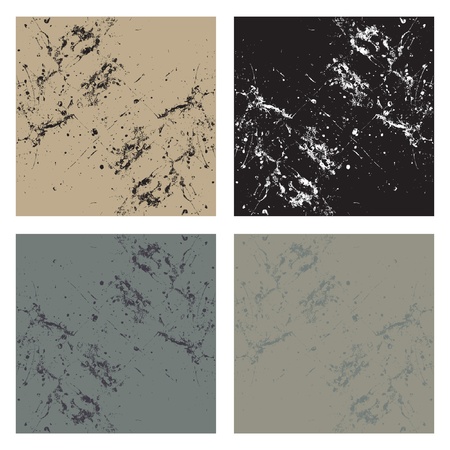 A set or collection of four matching abstract backgrounds in different color tones.のイラスト素材
