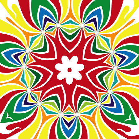 A colourful kaleidoscopic pattern vector illustration のイラスト素材