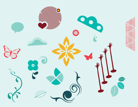 Vector Set. Design elements to embellish your layout.のイラスト素材