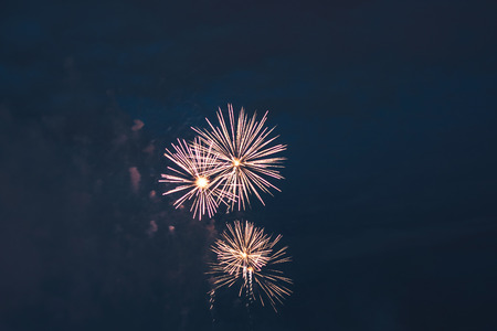 Fireworks at New Yearの写真素材