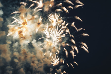 Fireworks at New Yearの写真素材