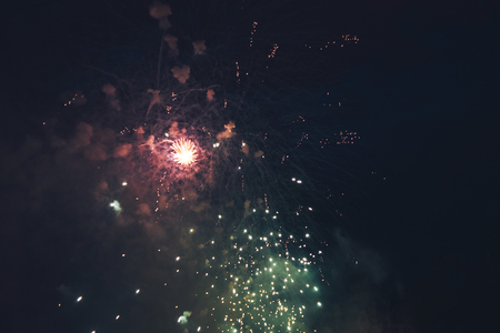 Fireworks at New Yearの写真素材