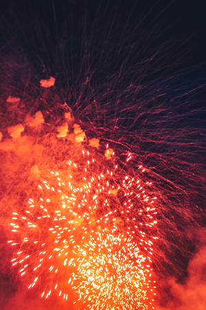 Fireworks at New Yearの写真素材