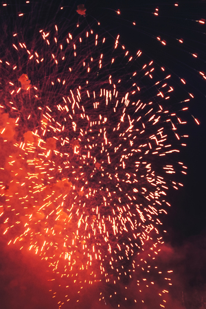 Fireworks at New Yearの写真素材