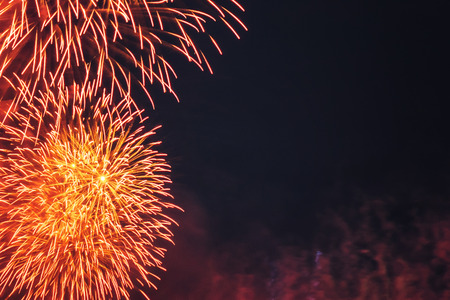 Fireworks at New Yearの写真素材