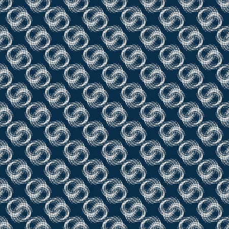 Illustrated abstract seamless background with decorative elements