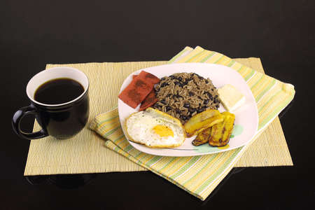 Gallo pinto Rice and Beans Traditional Food Typical of Costa Ricaの写真素材