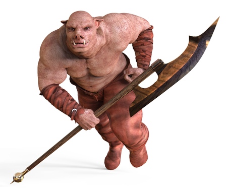 Mutant Monster 3D Illustration Isolated On Whiteの写真素材