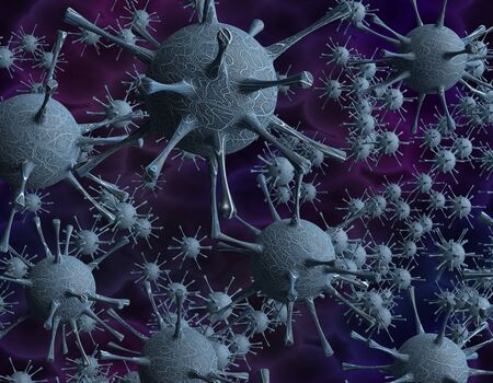 Coronavirus flu covid-19 concept background 3d illustration