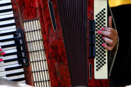 Red Accordion の写真素材