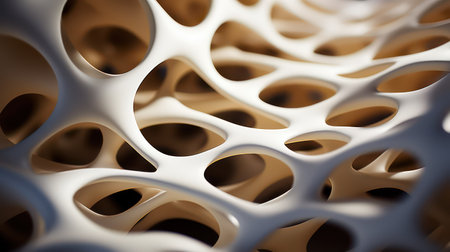 Abstract of chaotic structure. Futuristic background with geometric shapes.の素材