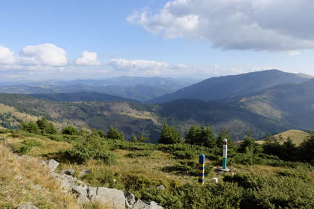 State Border Ukraine-Romania EUの写真素材